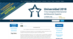 Desktop Screenshot of congresouniversidad.cu